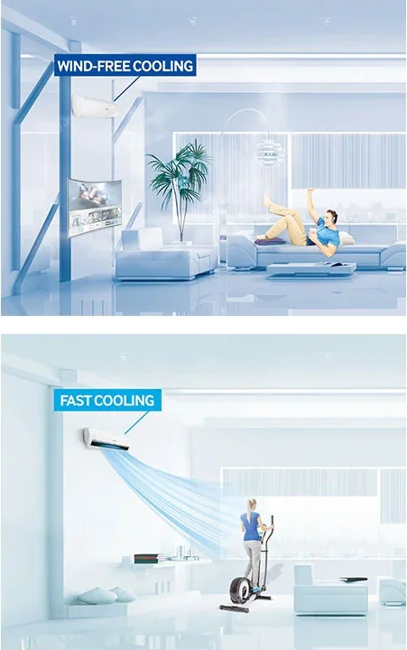Wind-Free Fast Cooling