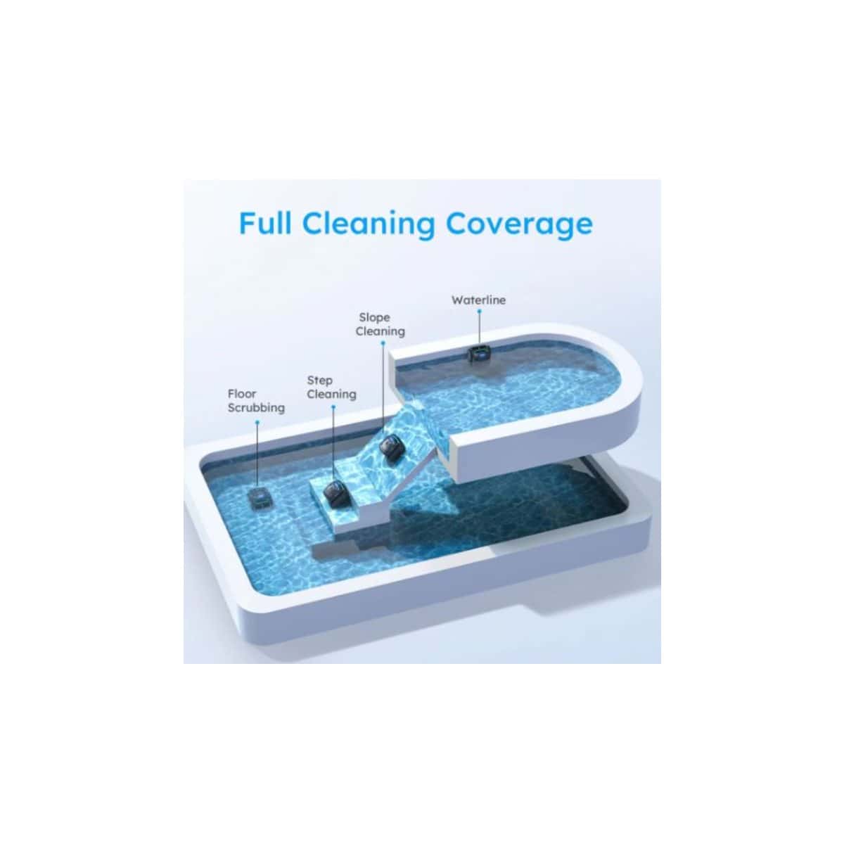 C2 Pro Vision Smart AI Cordless Robotic Pool Cleaner - Image 3