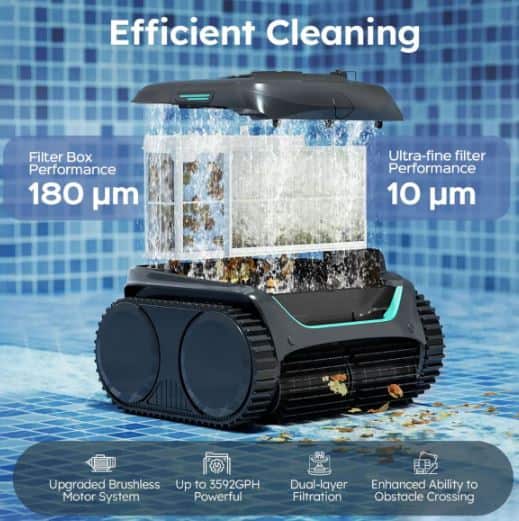 Wybot - C2 Smart Cordless Dual Layer Filtration Pool Cleaner - Image 4