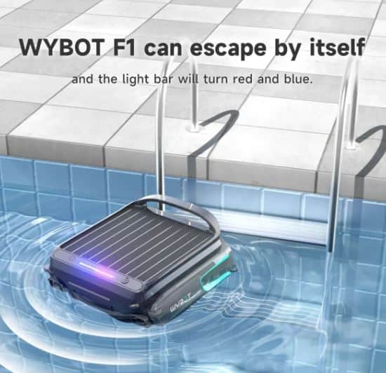 Wybot - F1 Smart Solar Robotic Pool Surface Cleaner - Image 5