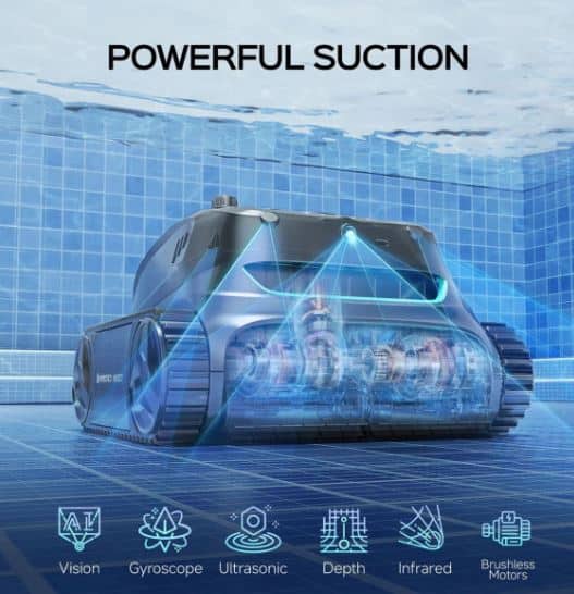 Wybot - S2 Solar Vision Smart Cordless Robotic Pool Cleaner - Image 6